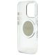 7. Etui Guess IML Metal Colored Circle Classic Logo MagSafe na iPhone 16 Pro Max - szare