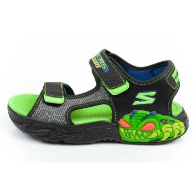 13. Sandały Skechers Jr 400614L/BKLM
