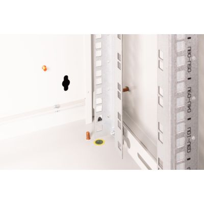 3. Digitus Szafa sieciowa wisząca Unique 19" 12U rack 600x450, drzwi szyba, szary, niedzielona, złożona, 100kg