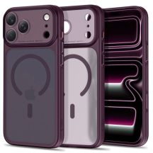 Etui Tech-Protect MagPrime MagSafe CC na iPhone 18 Pro / 17 Pro - dark cherry matowe