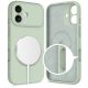2. Etui Tech-Protect Silicone MagSafe na iPhone 17 - zielone