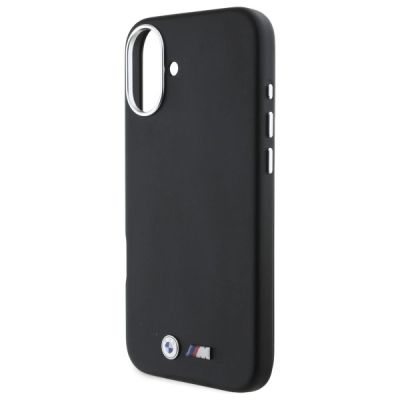 6. Etui BMW M Smooth Full Wrapped Metal MagSafe na iPhone 16 Plus - czarne