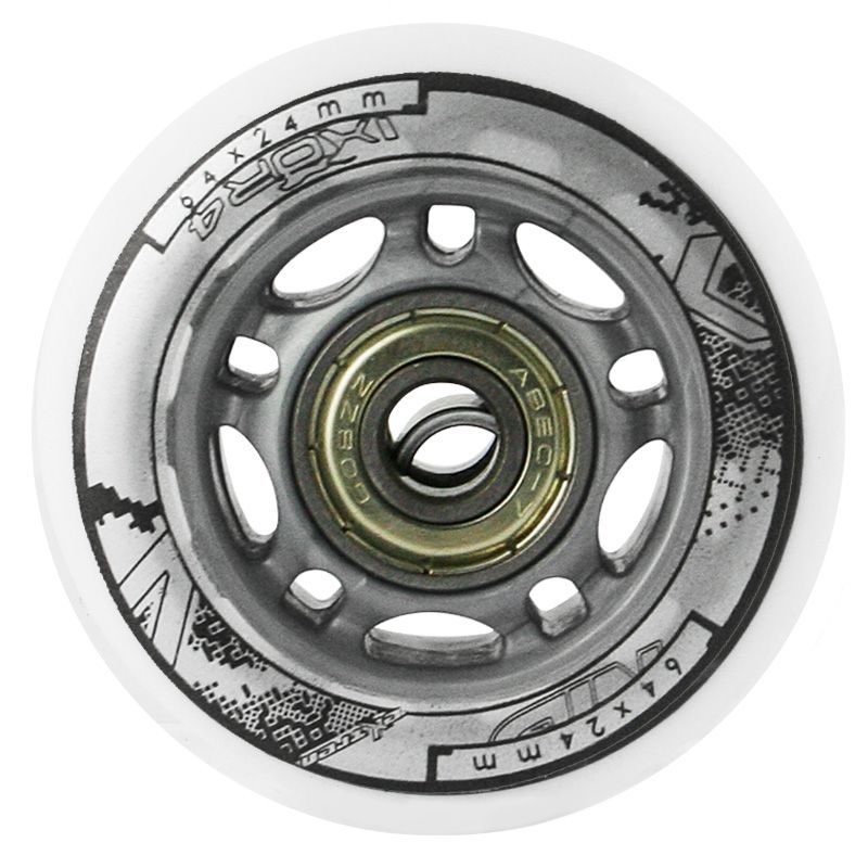 11. PU 64x24 82A BIAŁE (4 szt.) + ABEC-7 (8 szt.) ZESTAW NILS EXTREME