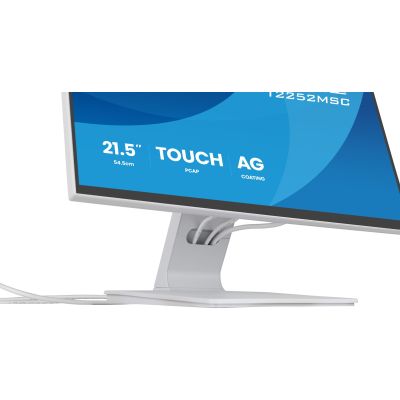 10. iiyama ProLite T2252MSC-W2AG monitor komputerowy 54,5 cm (21.4") 1920 x 1080 px Full HD LCD Ekran dotykowy Biały