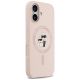 4. Etui Karl Lagerfeld Silicone Karl&Choupette Ring MagSafe do iPhone 17 - różowe