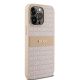 10. Etui DKNY Leather Mono Stripe & Metal Logo na iPhone 15 Pro Max - różowe