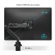 9. ONKRON G90-B Uchwyt biurkowy obrotowo-nachylny do monitora 13"-34" maks 10 kg, z obracaniem, czarny