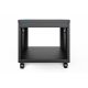 8U AVS rack, 420 x 507 x 460 mm threaded mountingholes, castors, bl