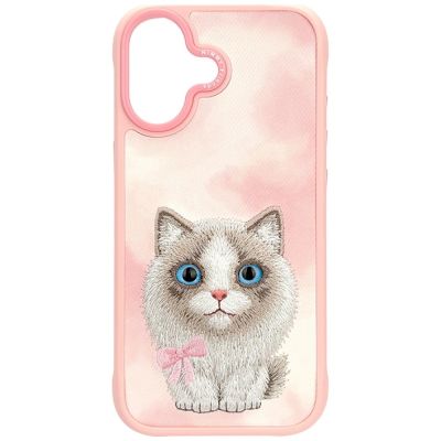 3. Etui Nimmy Big Eyed Pet 2.0 Cat na iPhone 17 - różowe