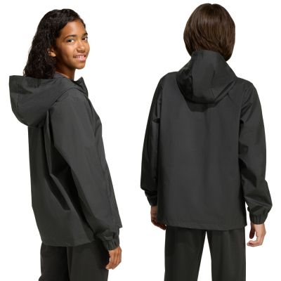 11. Kurtka dla dzieci adidas Entrada 26 All Weather czarna JZ9104