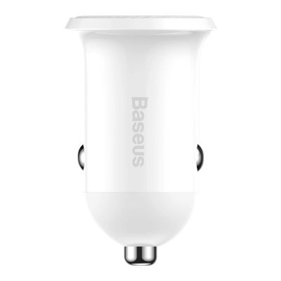 2. Baseus Grain Pro ładowarka samochodowa 2x USB 4,8 A biały (CCALLP-02)