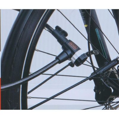 10. ZAPIĘCIE ROWEROWE LINKA NA ZAMEK 10x900MM Z UCHWYTEM BLACK+DECKER