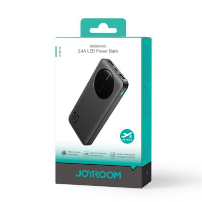 8. Powerbank Joyroom JR-PBF12 10000mAh 2.4A 2x USB-A 1x USB-C - czarny