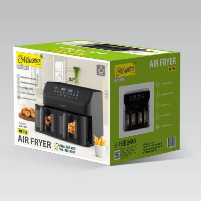 6. Frytownica beztłuszczowa 2000W 2x4,5L MR-758 MAESTRO