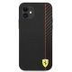 3. Etui Ferrari On Track Carbon Stripe na iPhone 12 mini - czarne