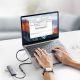 2. Kabel Ugreen US372 30205 USB-C - USB-C PD QC 100W 5A 10Gbps 1m - szary