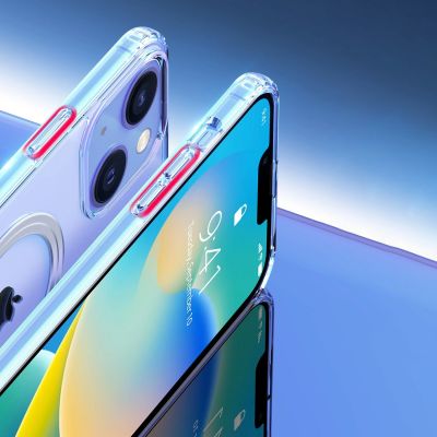 16. Dux Ducis Clin magnetyczne etui do iPhone 14 Plus kompatybilne z MagSafe przezroczysty