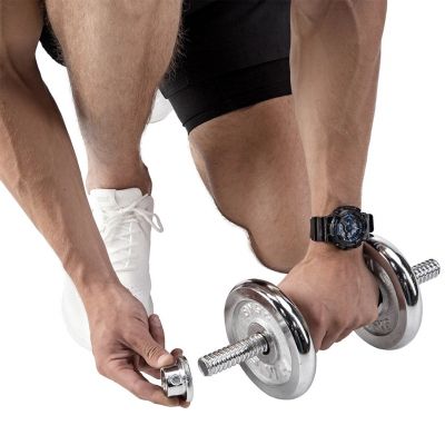 23. Sztangielki w walizce HMS STC21 2 x 10 kg chrom