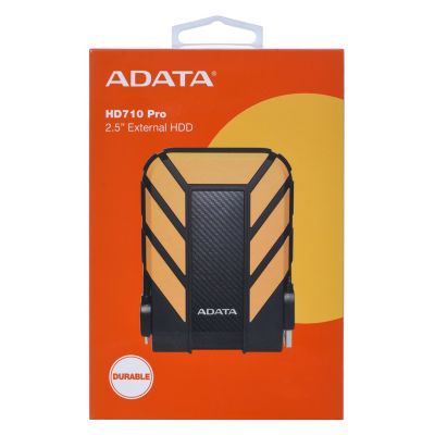 8. Dysk zewnętrzny HDD ADATA HD710 PRO (1TB; 2.5"; USB 3.2; żółty)
