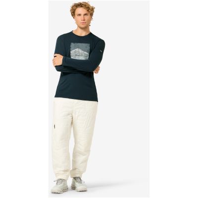 3. Longsleeve męski SUPER.NATURAL M LITHOGRAPHY MOUNTAIN LS granatowy