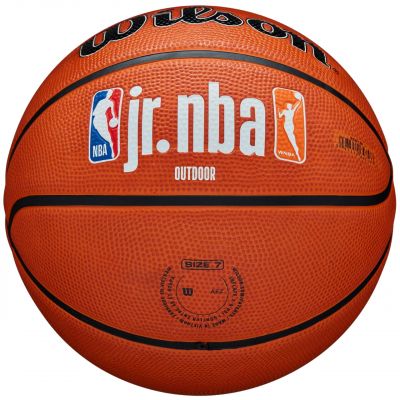 5. Piłka do koszykówki Wilson Jr NBA Logo Auth Outdoor WZ3011801XB6