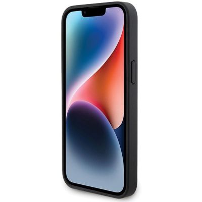 5. Etui BMW Leather Diamond Pattern na iPhone 15 Pro Max - czarne