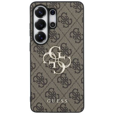3. Etui Guess 4G Big Metal Logo do Samsung Galaxy S26 Ultra - brązowe
