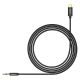 6. Baseus kabel audio stereo przejściówka AUX 3,5 mm mini jack - USB Typ C do telefonu tabletu 120cm czarny (CAM01-01)