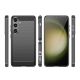 8. Etui do Carbon Case Samsung Galaxy S24+ elastyczny silikonowy karbonowy pokrowiec - czarny