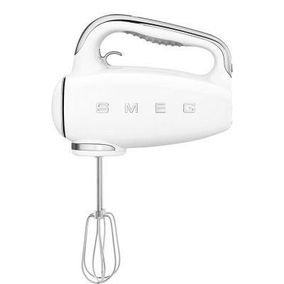 12. Mikser ręczny Smeg HMF01WHEU w kremie w stylu retro z lat 50.