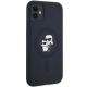4. Etui Karl Lagerfeld Silicone Karl&Choupette MagSafe na iPhone 11 / Xr - czarne