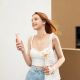 6. Mini wentylator Jisulife Handheld Fan Life8 Plus przenośny wiatraczek USB z funkcją powerbanka 4500mAh i latarką - różowy
