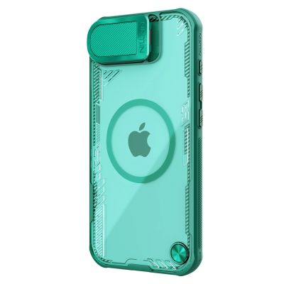 3. Etui Nillkin Iceblade Prop Magnetic z osłoną na aparat i podstawką na iPhone 16e / 17e - zielone