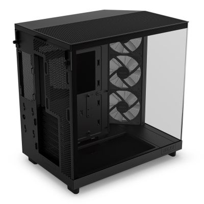 6. NZXT OBUDOWA KOMPUTEROWA NZXT H6 FLOW RGB MIDI TOWER Z OKNEM CZARNA