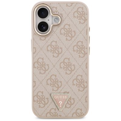 3. Etui Guess 4G Triangle Logo MagSafe na iPhone 17 - różowo-złote