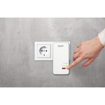 4. FRITZ!Powerline 1260 1200 Mbit/s Przewodowa sieć LAN Wi-Fi Biały 1 szt.