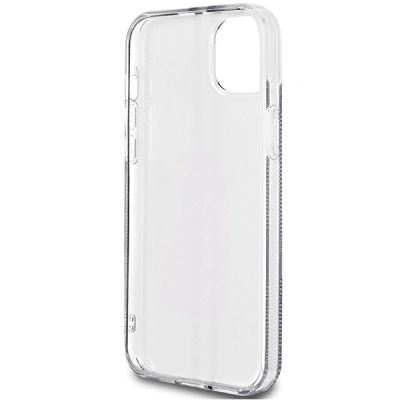 7. Etui Guess IML 4G Gold Stripe na iPhone 15 Plus / 14 Plus - czarne