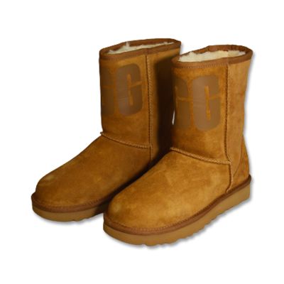 3. Buty damskie śniegowce wysokie UGG W Classic Short Ugg Rubber Logo - 1108230-CHE