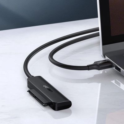7. Ugreen adapter przejściówka dysku HDD SSD 2,5'' SATA III 3.0 - USB Typ C 3.2 Gen 1 (SuperSpeed USB 5 Gbps) czarny (70610 CM321)
