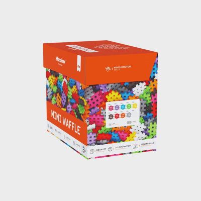 2. Klocki konstrukcyjne Marioinex Mini Waffle, 500 elementów pastelowe