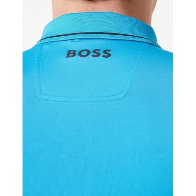 6. Koszulka Polo męska BOSS Paul Pro Turquoise/Aqua slim fit turkusowa (50506203-442)