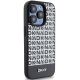 4. Etui DKNY Leather Printed Pattern Metal Logo MagSafe na iPhone 15 Pro - czarne