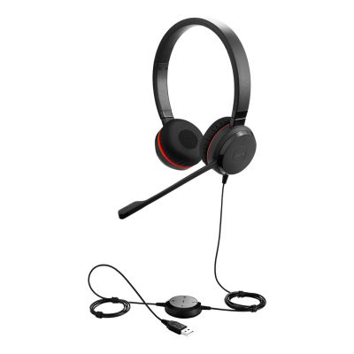 4. Słuchawki nauszne przewodowe Jabra Evolve 30 II UC Stereo USB-A