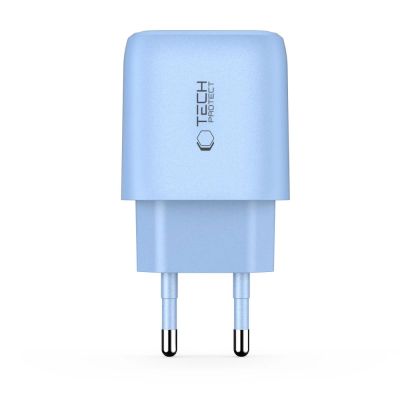 3. Ładowarka sieciowa Tech-Protect NCA30 PD 30W QC3.0 USB-A / USB-C - niebieska