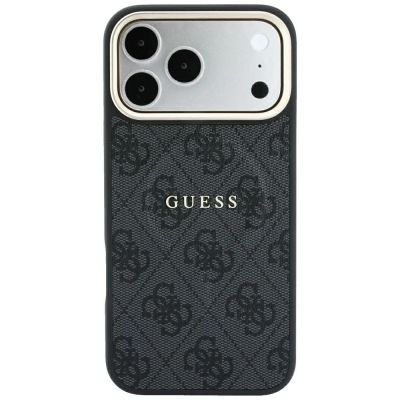 3. Etui Guess Embossed 4G Classic MagSafe na iPhone 17 Pro / 18 Pro - czarne
