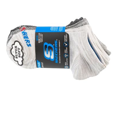 Skechers 6pk Boys No Terry Socks S112222-GRY Szare 31-34