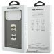 8. Etui Karl Lagerfeld FW Grained Karl & Choupette Heads Pins & Logo na iPhone 17 Pro Max - szare