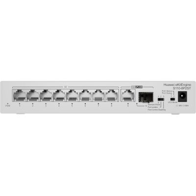 6. Huawei CloudEngine S110-8P2ST Obsługa PoE Szary