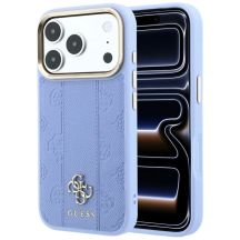 Etui Guess Stripe Peony 4G Logo MagSafe na iPhone 18 Pro / 17 Pro - jasnoniebieskie