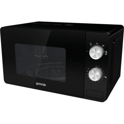 3. Kuchenka mikrofalowa Gorenje MO20E1B Free standing, 20 L, 800 W, Black